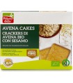 AVENACAKES CRACKERS DI AVENA CON SESAMO BIO VEGAN SENZA LIEVITO DI BIRRA CON OLIO EXTRAVERGINE DI OLIVA 250 G