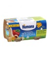 HUMANA OMOGENEIZZATO MELA/BANANA BIO 2 VASETTI 100 G