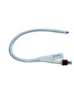 SECURDRAIN CATETERE FOLEY IN SILICONE CON SCANALATURE LONGITUDINALI 2 VIE CH 18 PALLONCINO 5/10ML