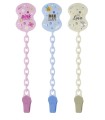 CHICCO CLIP CON CATENELLA MIXED COLORS NEW 2020