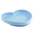 CHICCO PIATTO CUORE VENTOSA SILICONE BLU