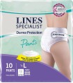 PANNOLONE PER INCONTINENZA LINES SPECIALIST DERMA PANTS MAXI L 10 PEZZI