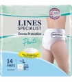 PANNOLONE PER INCONTINENZA LINES SPECIALIST DERMA PANTS PLUS L 14 PEZZI