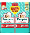 PAMPERS BABY DRY PANNOLINO MUTANDINA JUNIOR DUO DOWNCOUNT 28 PEZZI