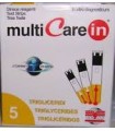 TEST TRIGLICERIDI MULTICARE IN STRISCE CON ASPIRAZIONE CAPIILLARE 5 PEZZI