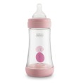 CHICCO BIBERON PERFECT 5 GIRL 240 ML IN SILICONE 2 FORI