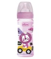 CHICCO BIBERON WB COL PP GIRL DA 250 ML MEDIO SILICONE