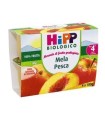 HIPP BIO FRUTTA GRATTUGGIATA MELA PESCA 4X100 G