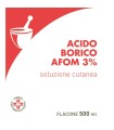 ACIDO BORICO AFOM 3% SOLUZIONE CUTANEA 3% SOLUZIONE CUTANEA 1 FLACONE DA 500 ML