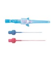 AGO CANNULA MONOVIA 20 GAUGE 0,9X25MM IN ACCIAIO INOX CON SILICONATURA ESTERNA, TAPPO LUER LOCK E ALETTE LATERALI COLORE BLU