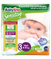 BABYLINO SENSITIVE VALUE MIDI PANNOLINI RISPARMIO TAGLIA 3 4-9 KG 56 PEZZI